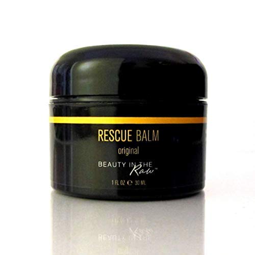 100% Natural Organic Vegan All Purpose Healing Salve for Dry Sensitive Chapped Cracked Eczema Dermatitis Irritated Inflamed or Compromised Skin: Hands, Face and Body | Rescue Balm by BEAUTY IN THE Raw
