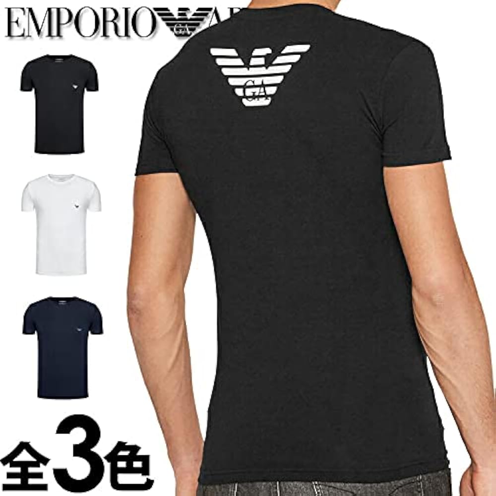 Amazon | [エンポリオアルマーニ] メンズ クルーネック スリムフィット  