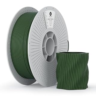 Kexcelled マットPETG つや消しの質感 紙ボビン 3Dプリンターフィラメント素材 1.75mm径 ほとんどのFDM 3Dプリンターに対応 スプール造形材料 寸法精度+/- 0.03mm 正味量1kg(2.12lbs) ミリタリーグリーン