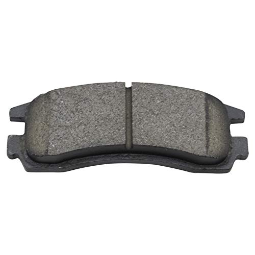Image of TRQ Rear Brake Pad and Rotor Set Ceramic Parking Brake Shoe Compatible with 2009 Buick LaCrosse 2006-2010 Chevrolet Impala 2006-2007 Monte Carlo