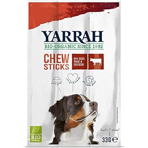 Yarrah Organic Meat Chew Sticks Dog Snacks 33 g (Pack of 25) Cover