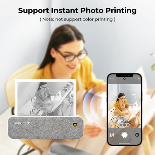 Upgrade MUNBYN Portable Printer Wireless for Travel ITP01, Bluetooth Thermal Printer 8.5x11 US Letter&A4 Thermal Paper, Compatible with Android and iOS Phone & Laptop, Inkless Printer... - Image 6