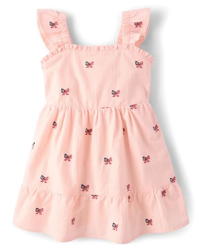 Gymboree,Girls,and Toddler Flutter Sleeve Dresses,Country Cream,10