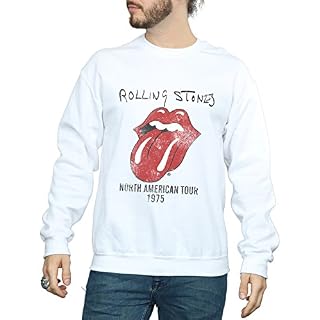 Absolute Cult Rolling Stones Homme North American Tour 75 Sweat-Shirt - Les Beatles, Paul McCartney, John Lennon, RIngo Starr, George Harrison Absolute Cult Rolling Stones Homme North American Tour 75 Sweat-Shirt – Image 4