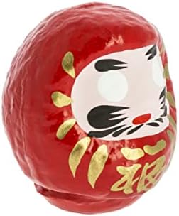 Tierra Zen Daruma, Painted papier-mâ, red, 6,5 cm