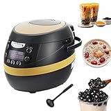 RSQQL Máquina for Hacer Boba Comercial de 1350 W, 8 L, con Pantalla LED y Antiadherente, Ideal for Tiendas de té con Leche y postres.