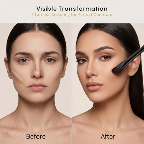 AINOCHI Angled Nose Contour Brush - Premium Squirrel & Goat Hair Blend — view 4