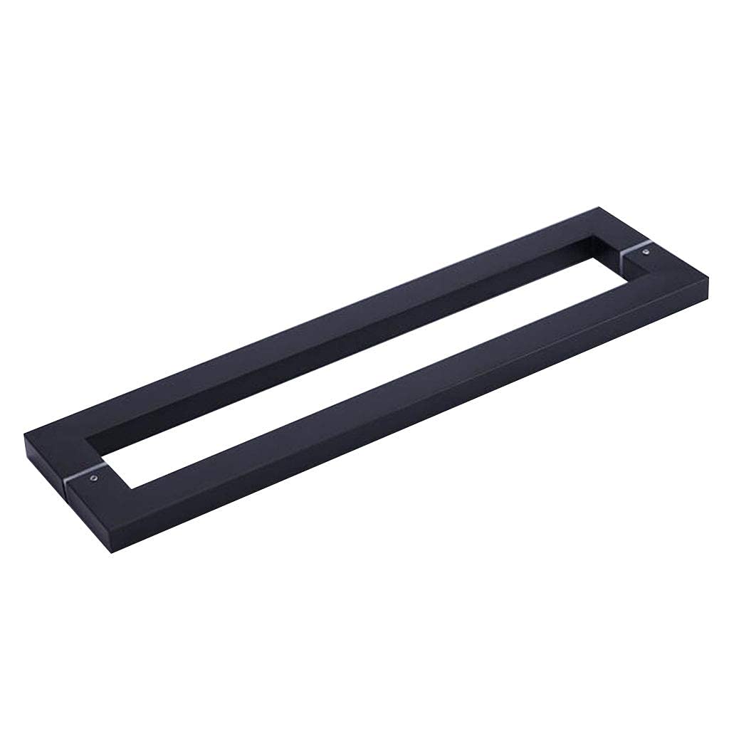 Poignée de porte va-et-vient rectangulaire acier inox