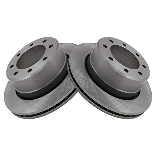 Image of TRQ Rear Brake Pad & Rotor Kit, with Chemical Kit Semi-Metallic Compatible with 2009-2010 Dodge Ram 2500, 3500 2012 Ram 1500 2011-2018 2500 3500