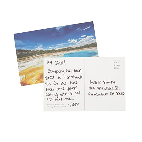 Pipilo Press 40 Pack Vintage US National Park Travel Postcards Bulk, 4x6 World Travel Post Cards with 40 Designs for Mailing Wall Art Print Decoration