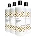 Amazon Brand - Solimo Moisture Rich Conditioner, 28 Fluid Ounce (Pack of 4)