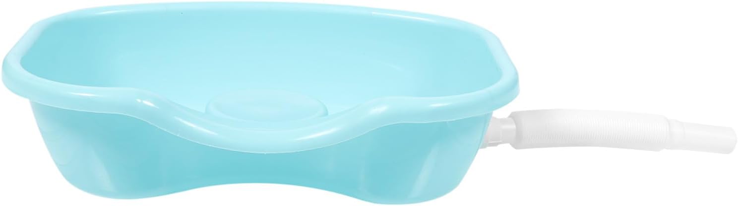 Portable Ergonomic Shampoo Bowl for Bedridden Hair Washing Basin Comfortable Neck Support for Elderly Pregnant Women and Patients Lightweight Tray for Home Care and Mobility