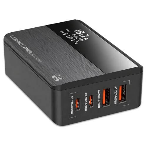 Chargeur USB C MANTO 70W GaN de bureau, la solution idéale pour le télétravail et les voyages