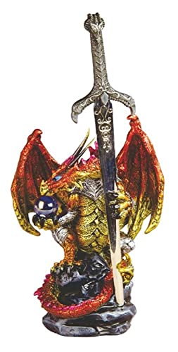 George S. Chen Imports Dragon Sword Letter Opener Collectible Fantasy Decoration Figurine (71978)