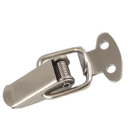 Image of Aexit Silver Tone Padlocks & Hasps Spring Loaded Toggle Latch Hasp for Hasps Boxes Case