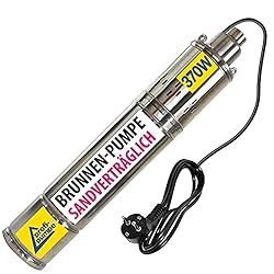 👍SANDVERTRÄGLICHE 4"-BRUNNENPUMPE für ALLE Brunnen bis zu 45 m Tiefe und leichtem bis mittlerem Sandaufkommen (max 250gr/cbm, max. 0,25%) 👍für Brunnenbohrungen | zur Hauswasserversorgung | zur Bewässerung | zur Beregnung 👍ENERGIESPAREND: große Leistu...