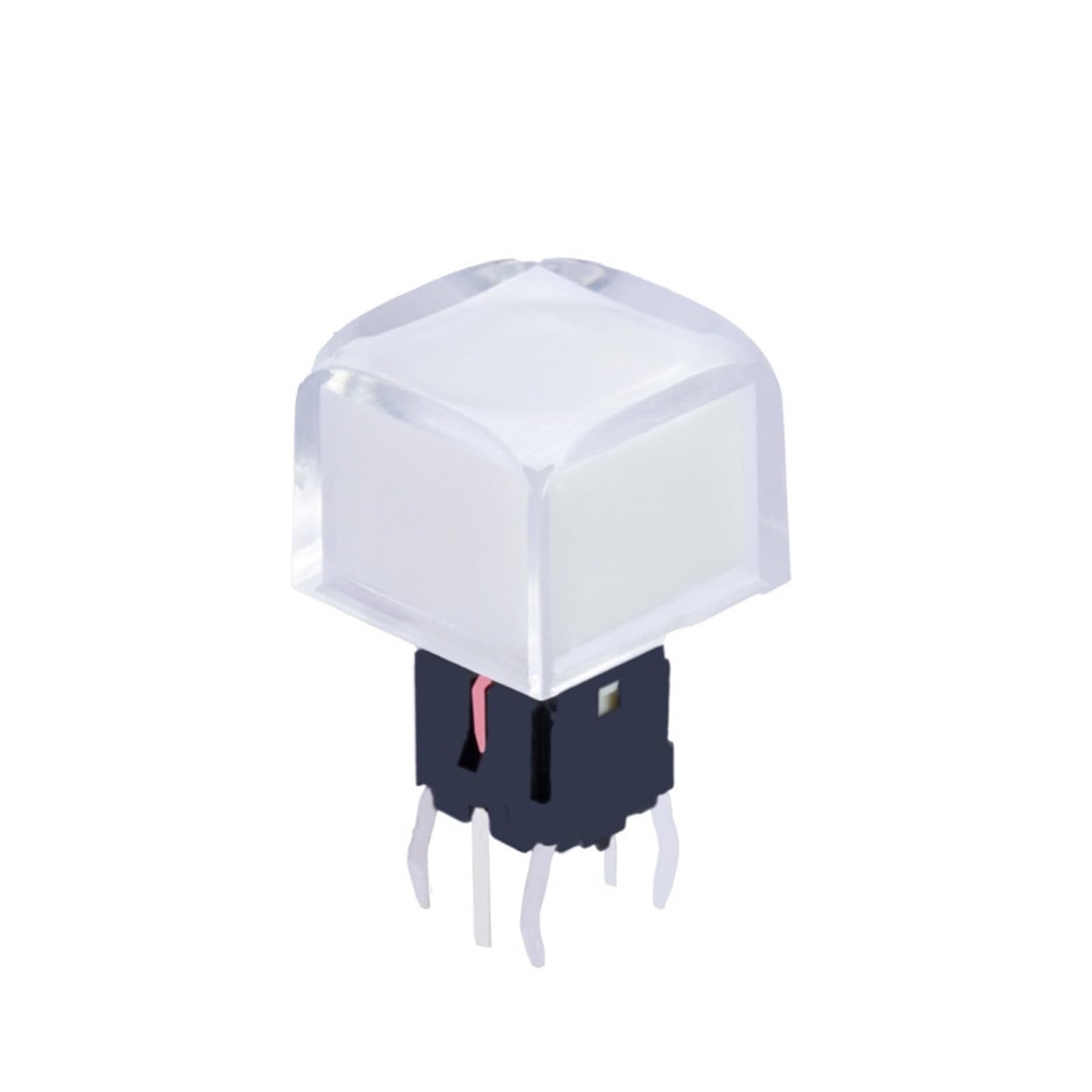 Interrupteur led lumineux sans différence de couleur et grand bouton tactile 10x10mm 10 PCS