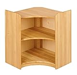 BioKinder Eckregal Kinder-Regal Holzregal Lara aus zertifiziertem Massivholz Erle 80 x 35 x 70 cm