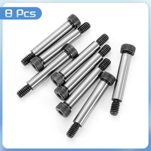 QUARKZMAN Legierungstahl Sechskantkopf Schulter Schrauben, 1-1/2 Schulterlänge, 5/16 Schulterdurchmesser, 5/16-20 UNC Gewinde, 8 Stück