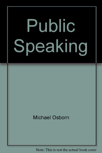 Public Speaking (Instructor's Annotated Edition) 0395960460 Book Cover