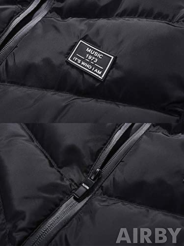 エアバイ メンズ シンプル 中綿 フェイク ダウンベスト の商品画像 3