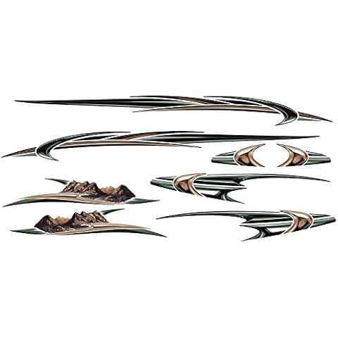 RV, Trailer, Camper, Motorhome Large Vinyl Decals/Graphics Kit K-0006-3 Cover