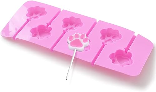 Miniatura 7 de Newk Lollipop Molde de silicona, 4 paquetes de 6 moldes de silicona antiadherentes para Lollipop Chocolate Candy