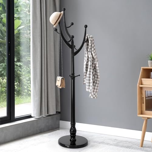 Bekrvio freestanding coat rack with 8 hooks