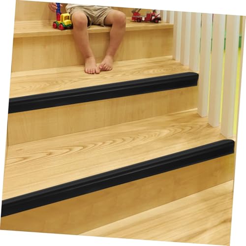 Tira de PVC para peldaños autoadhesiva negra de escaleras 5