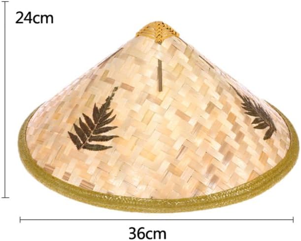 Holibanna Kindergarten Painting Hat Kids Diy Straw Conical Rice Farmer Hat for Kids Boys Girls Garden Activity Costume Accessory