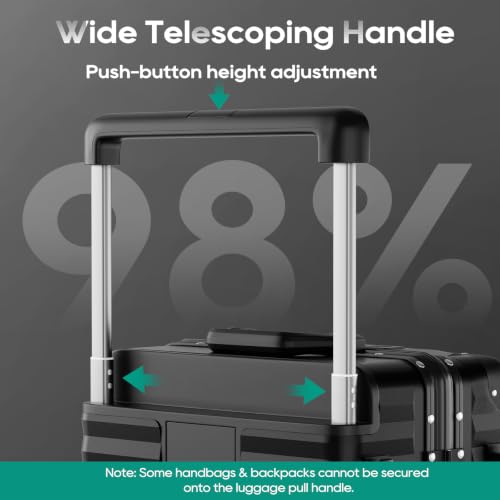 Image of Joyway Zipperless Carry On Luggage with Aluminum Frame and Front Pocket