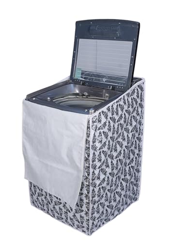 Image of ELITE PRODUCTS Waterproof Top Load Washing Machine Cover for Samsung Back Panel Fully Automatic Washing Machines 6 Kg, 6.5 Kg, 7 Kg, 7.5 Kg, 8 Kg | Dustproof Zip Cover | 55x55x92 cm