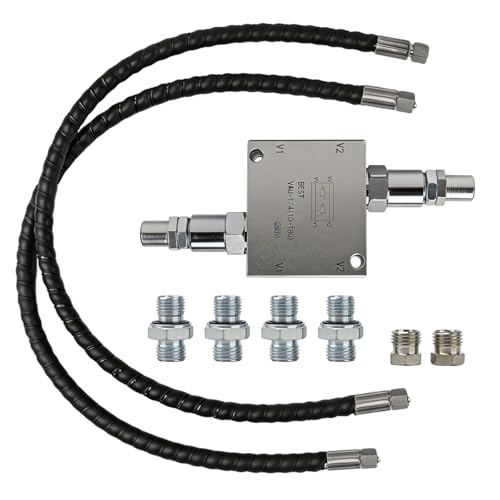 Joytrace Mini Excavator Cushion Valve Kit for Hydraulic Swivel Motor Buffer Valves for 1/4 Hose Systems Replace 1/4 M14x1.5