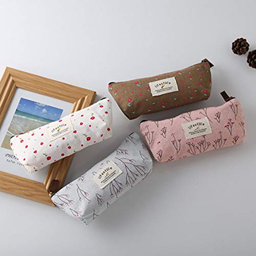 Panamami Pastoral - Petit crayon de poche à fleurs brisées - Zakka - Pastoral Vent brisé - Sac à crayons - Sac de papeterie 1 Size bleu