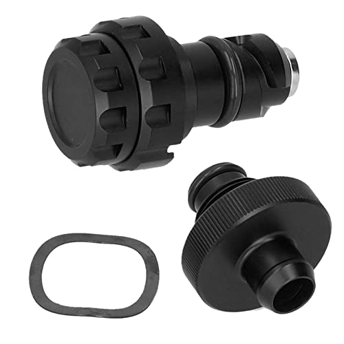 Tapón de drenaje de aceite para 2015+ repuesto duradero de aluminio magnético negro 4