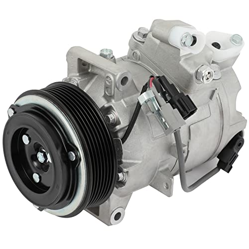 Image of CCIYU AC Compressor w /Clutch for INFINITI Q70 3.7L 2014-2019 | fits 2009-2020 370Z 3.7L 67668 Powerful Cooling Quiet Operation Zero Leak Durable Aluminum Alloy Lowers Energy Consumption
