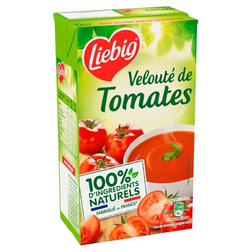 Soupe Velouté de Tomates Liebig au Beurre de Poivre et Thym la brique de 1L Lot de 4
