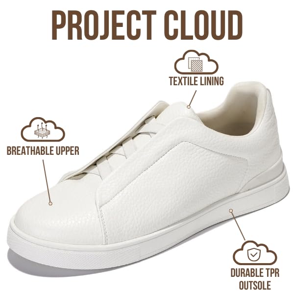 Project Cloud Men Sneakers – Memory Foam Insole Mens Shoes – Lightweight & Non Slip Casual Shoes for Men – Everyday Slip On Mens Sneakers (Hudson)2