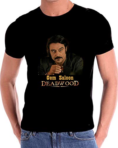 Gatsbe Exchange Deadwood Al Swearengen Gem Saloon T Shirt Meanist Man Alive Black