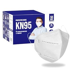[50 PACK] 5-Ply Disposable Face Mask – Premium Material and Comfortable Fit for Safe and Effective Wear