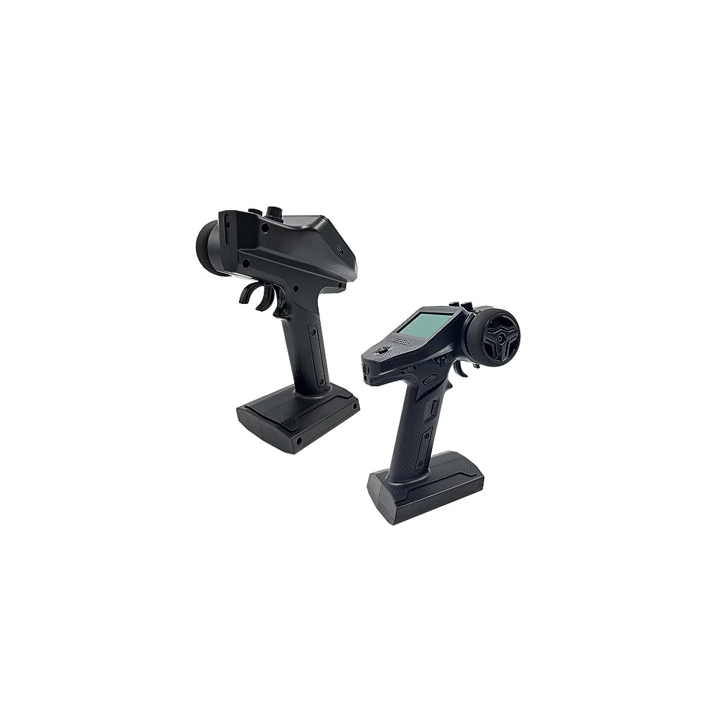 HTLNUZD Flysky FS G7P Transmetteur pour voitures et bateaux, avec contrôleur radio de surface R7P 7CH 2,4 GHz pour récepteur RC Crawler, Noir/blanc