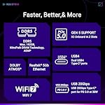 ASUS ROG Strix X870E-E Gaming WiFi AMD AM5 X870 ATX Motherboard 18+2+2 Power Stages, Dynamic OC Switcher, Core Flex, DDR5 AEMP, WiFi 7, 5X M.2, PCIe® 5.0, Q-Release Slim, USB4®, AI OCing & Networking - Image 4