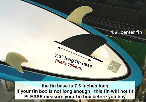 センターフィン 12cm ハード 4.6" for ロングボード SUP air