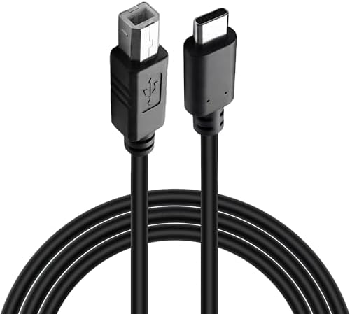 Furalis Type-C to USB-B Yazıcı Tarayıcı Printer Kablosu (3 METRE) - PC ve Laptop ile Yazıcı Ara Bağlantı Data Kablosu - USB 2.0 Hızlı ve Stabil Yazdırma - Kolay Kullanım - USB-C Printer Kablosu - Görsel 1