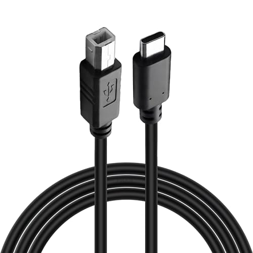 Furalis Type-C to USB-B Yazıcı Tarayıcı Printer Kablosu (3 METRE) - PC ve Laptop ile Yazıcı Ara Bağlantı Data Kablosu - USB 2.0 Hızlı ve Stabil Yazdırma - Kolay Kullanım - USB-C Printer Kablosu