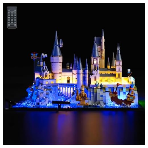 LocoLee Led Licht Set Kompatibel mit LEGO Schloss Hogwarts mit Schlossgelände, Beleuchtungs Set Compatible with LEGO 76419 Harry Potter Hogwarts Castle Nur Lichter, Kein Modell (Fernbedienung)
