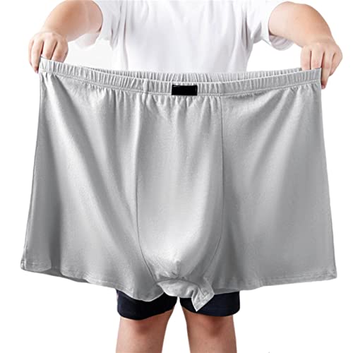Boxers de cintura alta para hombres en talla 10XL: ropa interior de algodón para descansar