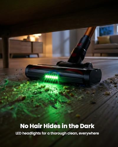 Image of Cordless Vacuum Cleaner, 650W 55KPA 75Mins Runtime Self-Standing Stick Vacuum with LED Display for Home, Anti-Tangle, 8-in-1 Lightweight Vacuum for Hard Floor, Pet Hair, Carpet
