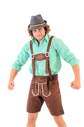 Oktoberfest German Bavarian Lederhosen Costume Shorts (36) #TOP2