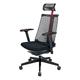 イトーキ ゲーミングチェア オフィスチェア デスクチェア メッシュチェア サリダ YL9G 可動肘 ハイバック ブラック YL9G-R-BLEL